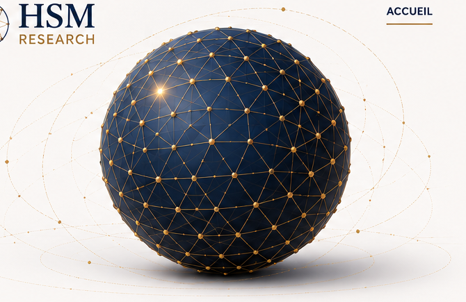Meshed hypersphere illustration